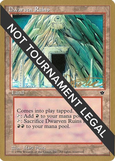 Dwarven Ruins - 1996 Mark Justice (FEM) card art