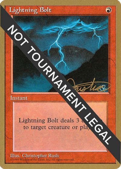 Lightning Bolt - 1996 Mark Justice (4ED) card art