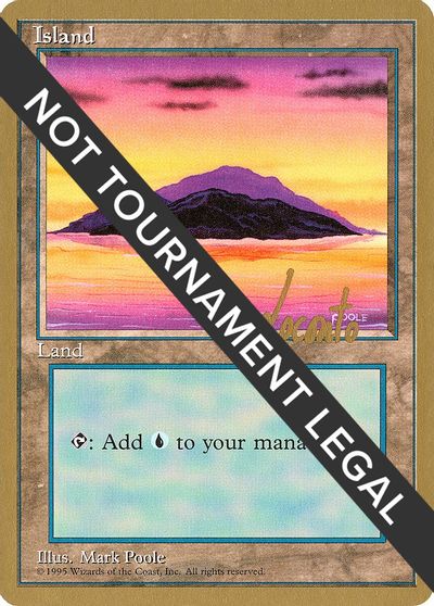 Island (A) - 1996 Michael Loconto (4ED) card art