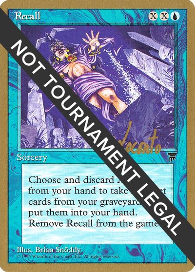 Recall - 1996 Michael Loconto (LEG) card art