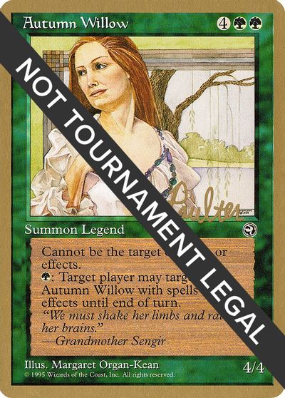 Autumn Willow - 1996 Preston Poulter (HML) card art