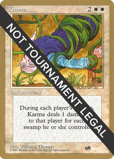 Karma - 1996 Preston Poulter (4ED) (SB) card art
