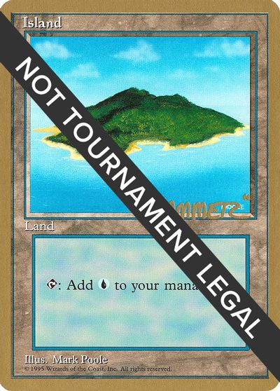 Island (B) - 1996 Shawn "Hammer" Regnier (4ED) card art