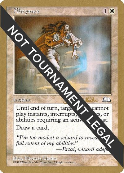 Abeyance - 1997 Janosch Kuhn (WTH) card art