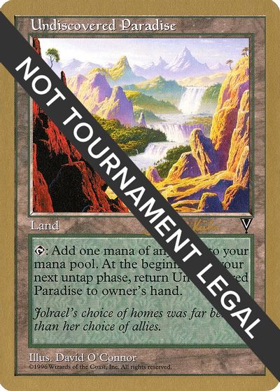 Undiscovered Paradise - 1997 Janosch Kuhn (VIS) card art