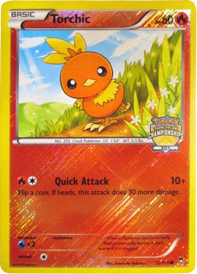 Torchic - 12/111 (City Championships) card art