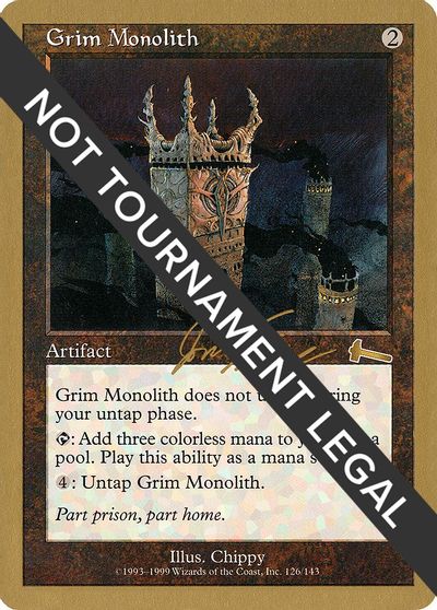 Grim Monolith - 2000 Jon Finkel (ULG) card art
