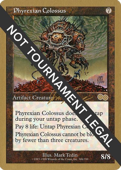 Phyrexian Colossus - 2000 Jon Finkel (USG) card art