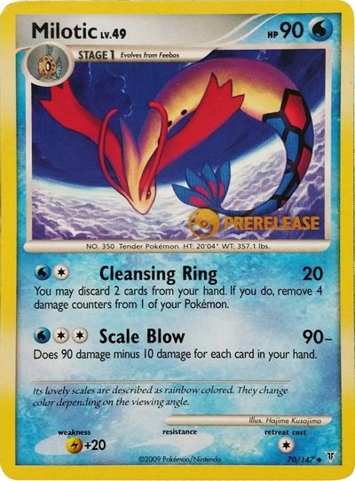 Milotic - 70/147 (Prerelease) card art