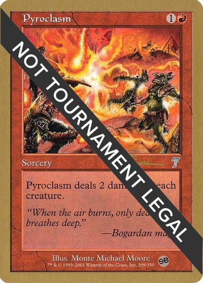 Pyroclasm - 2001 Tom van de Logt (7ED) (SB) card art