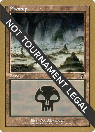 Swamp (347) - 2001 Tom van de Logt (7ED) card art