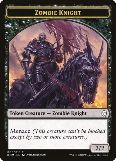 Zombie Knight Token card art