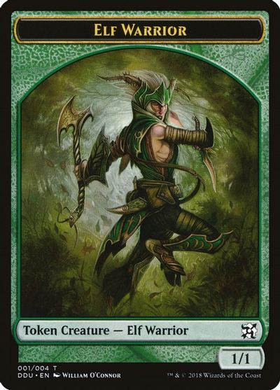 Elf Warrior Token card art