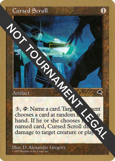 Cursed Scroll - 1999 Kai Budde (TMP) card art