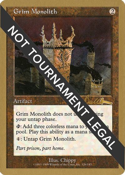 Grim Monolith - 1999 Kai Budde (ULG) card art