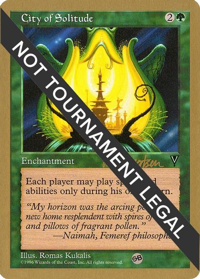 City of Solitude - 1997 Svend Geertsen (VIS) (SB) card art