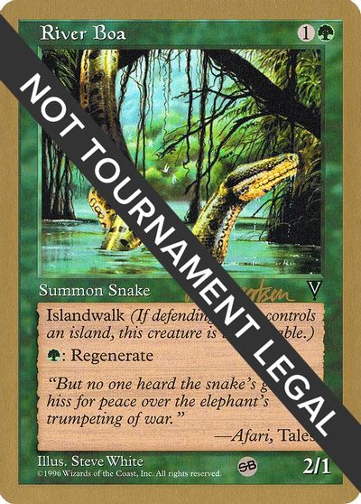 River Boa - 1997 Svend Geertsen (VIS) (SB) card art