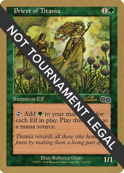 Priest of Titania - 2000 Janosch Kuhn (USG) card art