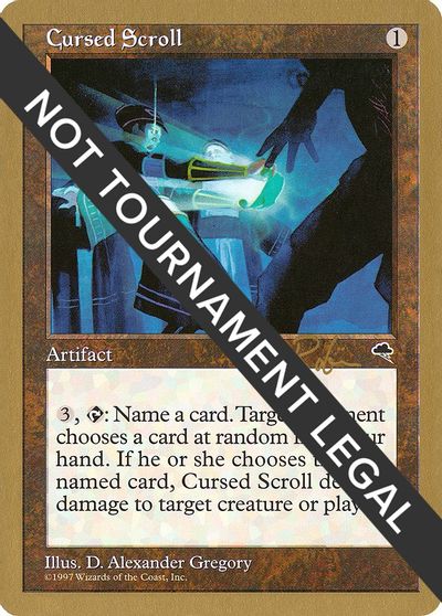 Cursed Scroll - 1998 Ben Rubin (TMP) card art