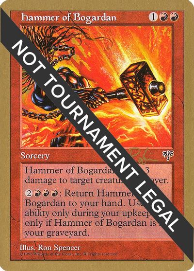 Hammer of Bogardan - 1998 Ben Rubin (MIR) card art
