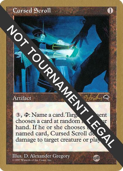 Cursed Scroll - 1998 Brian Hacker (TMP) (SB) card art
