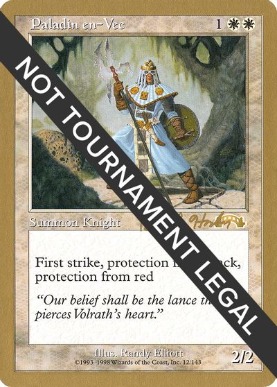 Paladin en-Vec - 1998 Brian Hacker (EXO) card art