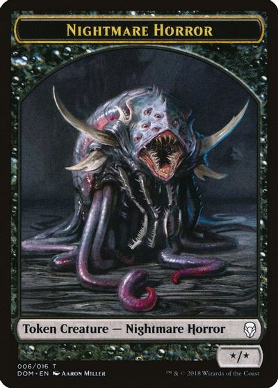 Nightmare Horror Token card art