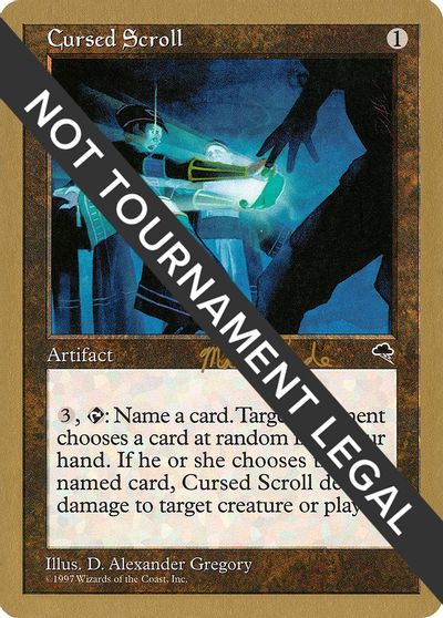 Cursed Scroll - 1999 Matt Linde (TMP) card art