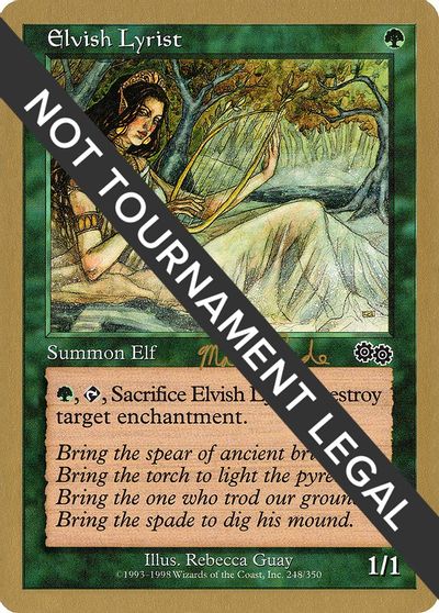 Elvish Lyrist - 1999 Matt Linde (USG) card art