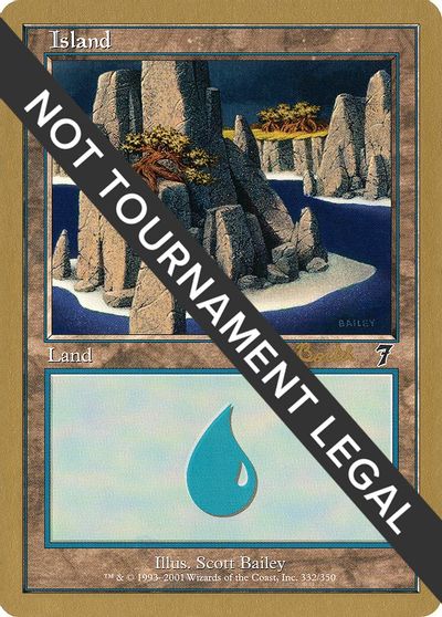 Island (332) - 2001 Alex Borteh (7ED) card art