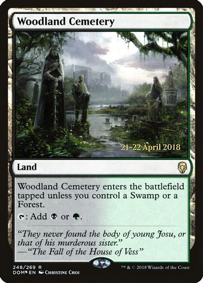 Woodland Cemetery card art
