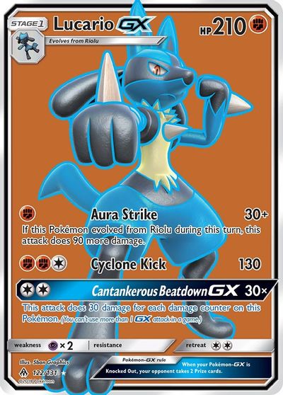 Lucario GX (Full Art) card art