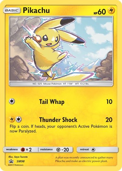 Pikachu - SM98 card art