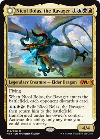 Nicol Bolas, the Ravager card art