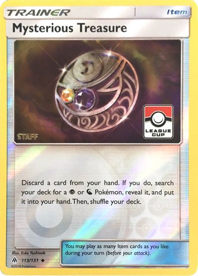 Mysterious Treasure - 113/131 (League Cup) [Staff] card art