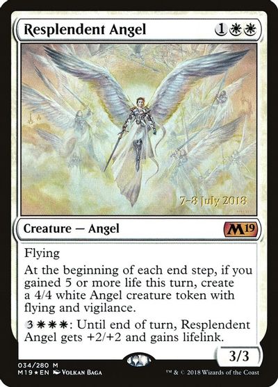 Resplendent Angel (M19) card art