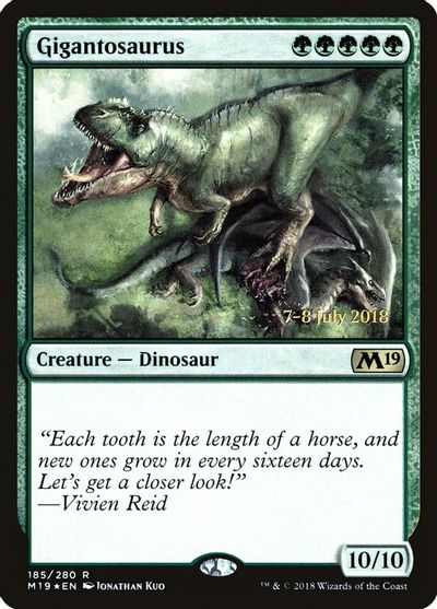 Gigantosaurus card art