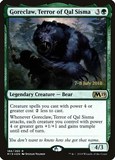 Goreclaw, Terror of Qal Sisma card art