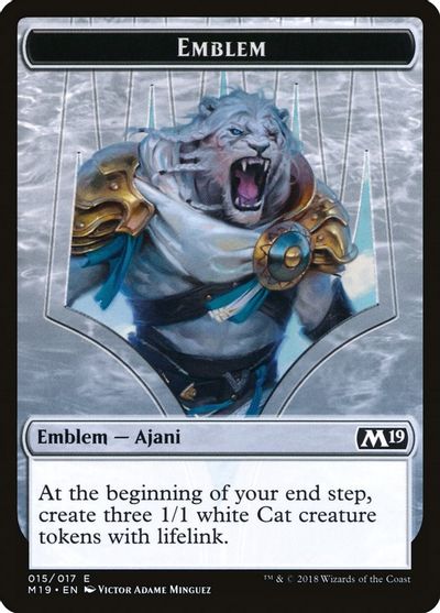 Emblem - Ajani, Adversary of Tyrants card art