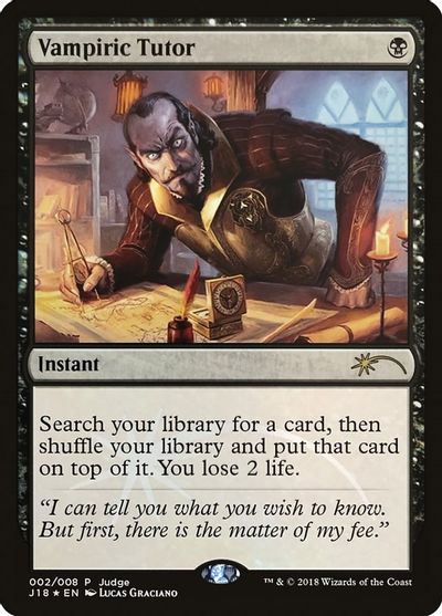 Vampiric Tutor (J18) card art