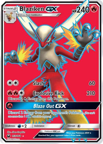 Blaziken GX (Full Art) card art