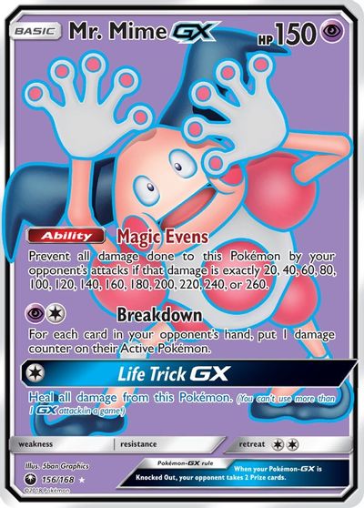 Mr. Mime GX (Full Art) card art