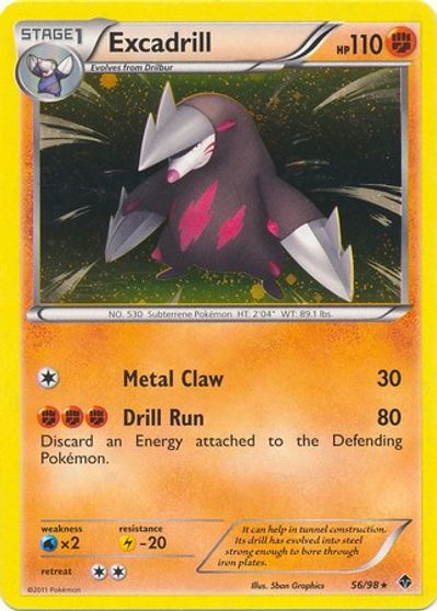 Excadrill - 56/98 (Cosmos Holo) card art
