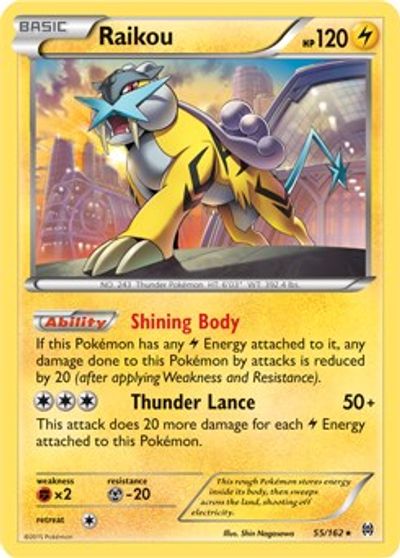 Raikou - 55/162 (Cosmos Holo) card art