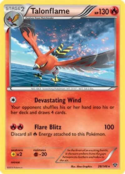 Talonflame - 28/146 (Cosmos Holo) card art
