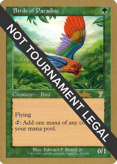 Birds of Paradise - 2002 Brian Kibler (7ED) card art