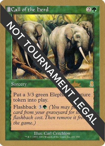 Call of the Herd - 2002 Brian Kibler (ODY) card art