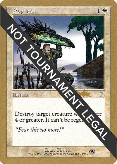Reprisal - 2002 Brian Kibler (7ED) (SB) card art