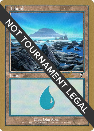 Island (334) - 2002 Carlos Romao (7ED) card art