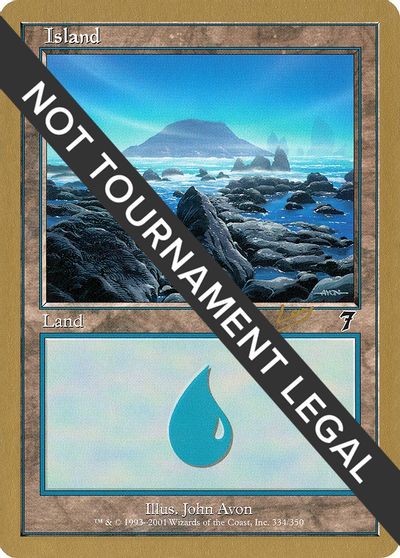 Island (334) - 2002 Raphael Levy (7ED) card art